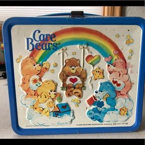 Vintage Care Bears Metal Lunchbox